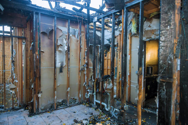 Professional Fire Damage Repair technician working in Medford, NJ